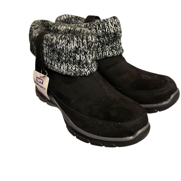 Skechers Women's Easy Going Heighten Black Booties Size 9.5 - Picture 3 of 11